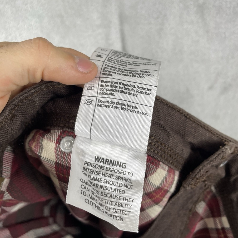BUNDLE 2 PAIRS NWT Carhartt Fulton Pant Womens 4 Short Flannel Lined Canvas - Picture 12 of 15